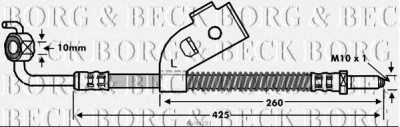 BORG & BECK bbh6151 -  Тормозной шланг